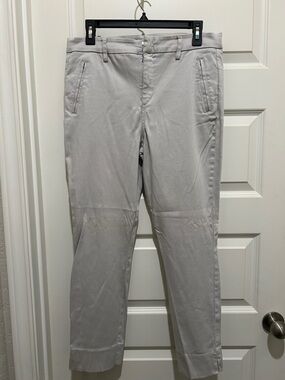Level 99 Light Gray Straight Leg Chinos
